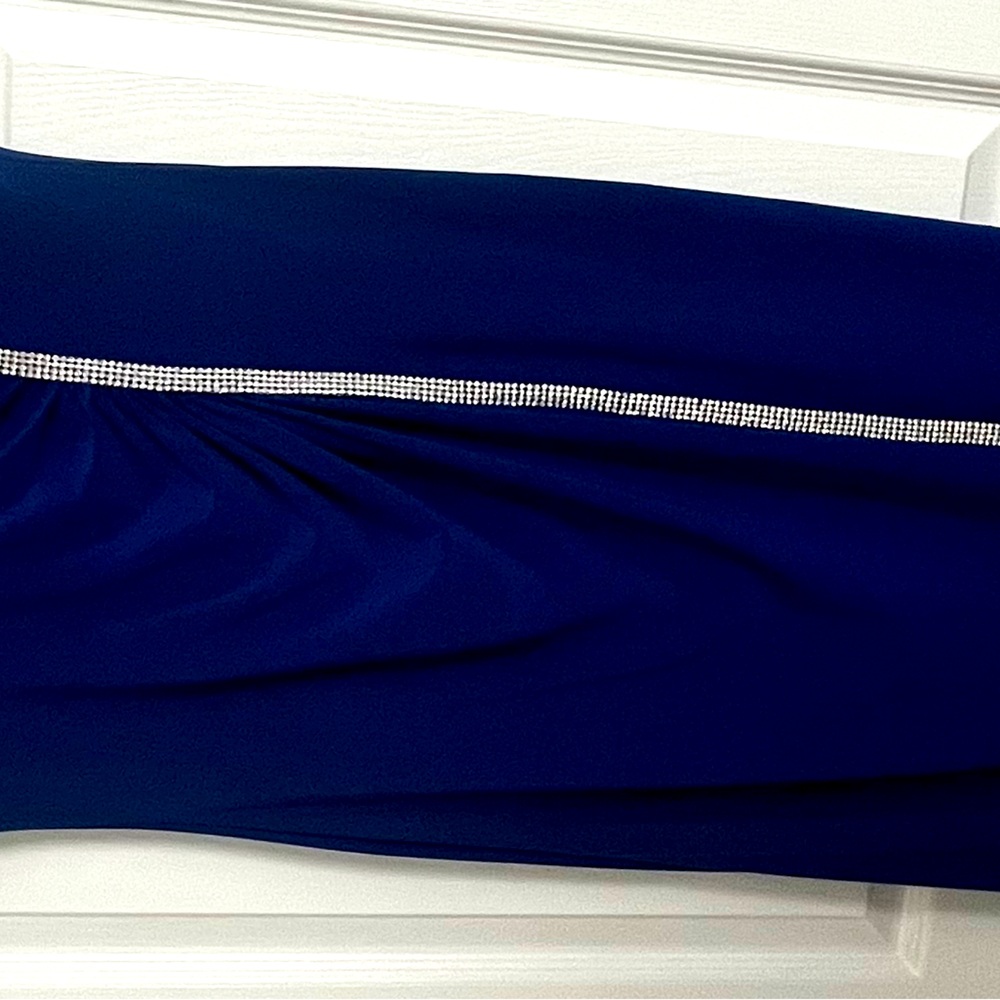 Long evening dress.  Royal blue
